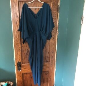 Batwing Cropped Jumpsuit